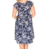 Holiday Dress in navy swoon