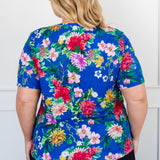 Holiday Tee in kasumi cobalt