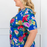 Holiday Tee in kasumi cobalt