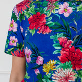 Holiday Tee in kasumi cobalt