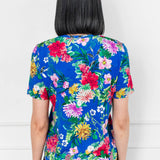 Holiday Tee in kasumi cobalt