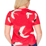 Holiday Tee in poetry in motion melon