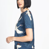 Holiday Tee in poetry in motion denim