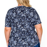 Holiday Tee in navy swoon