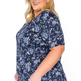 Holiday Tee in navy swoon