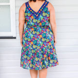 Holly Dress in wide blue yonder