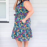 Holly Dress in wide blue yonder