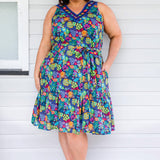Holly Dress in wide blue yonder