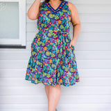 Holly Dress in wide blue yonder
