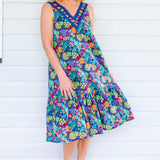Holly Dress in wide blue yonder