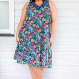 Holly Dress in wide blue yonder