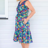 Holly Dress in wide blue yonder