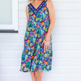 Holly Dress in wide blue yonder
