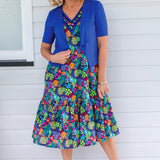 Holly Dress in wide blue yonder