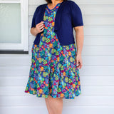 Holly Dress in wide blue yonder