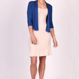 Bella Bamboo Cardie 3/4 sleeve in blue