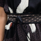 Indy Shirt Dress in poetry in motion black