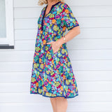 Kate Dress in wide blue yonder