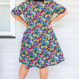 Kate Dress in wide blue yonder