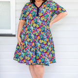 Kate Dress in wide blue yonder
