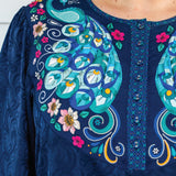 Kellie Top in truly madly navy