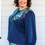 Kellie Top in truly madly navy