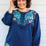 Kellie Top in truly madly navy