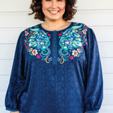 Kellie Top in truly madly navy