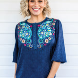 Kellie Top in truly madly navy