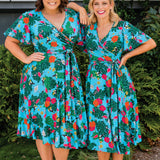 Arabella Dress in flamingo fun