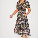 Laverne Dress in aussie blooms