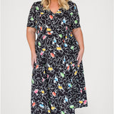 Laverne Dress in ballerina black