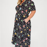 Laverne Dress in ballerina black