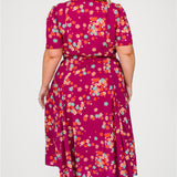 Laverne Dress in cherry blossom plum