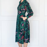 Leticia Dress in enchanted petrol