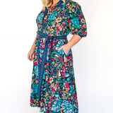 Leticia Dress in truly madly navy