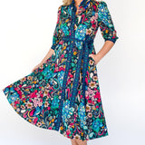 Leticia Dress in truly madly navy