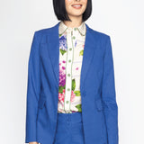 PRE-ORDER Lily Linen Blazer in blue