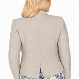 Luxe Linen Blazer in oatmeal