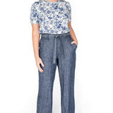 Luxe Linen Pant in denim