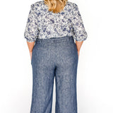 Luxe Linen Pant in denim