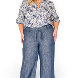 Luxe Linen Pant in denim