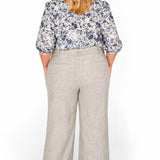 Luxe Linen Pant in oatmeal