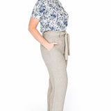 Luxe Linen Pant in oatmeal