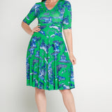 Cleo Dress in something green