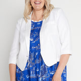 Perfect Linen Blazer in white
