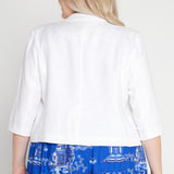 Perfect Linen Blazer in white
