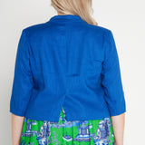 Perfect Linen Blazer in blue
