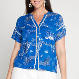 Florida Top in something blue