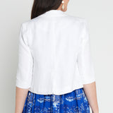 Perfect Linen Blazer in white